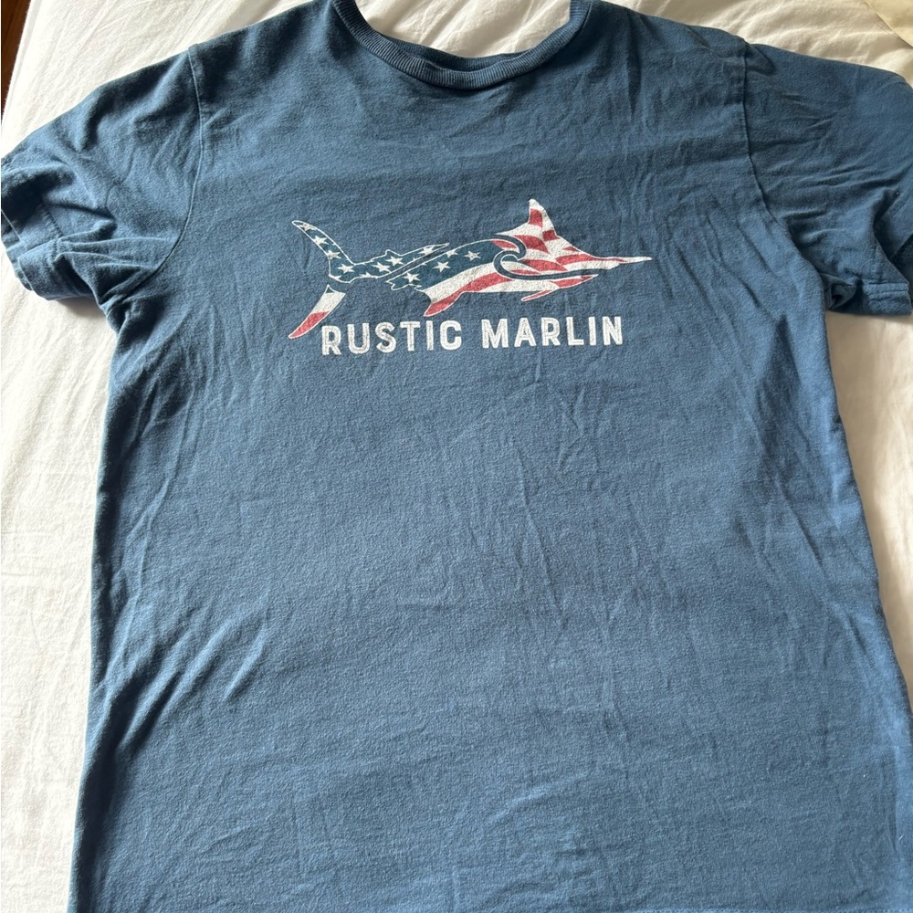 Blue Rustic Marlin T-Shirt